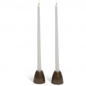 JT Gibson Cast Bronze “Frieda” Candle Holders